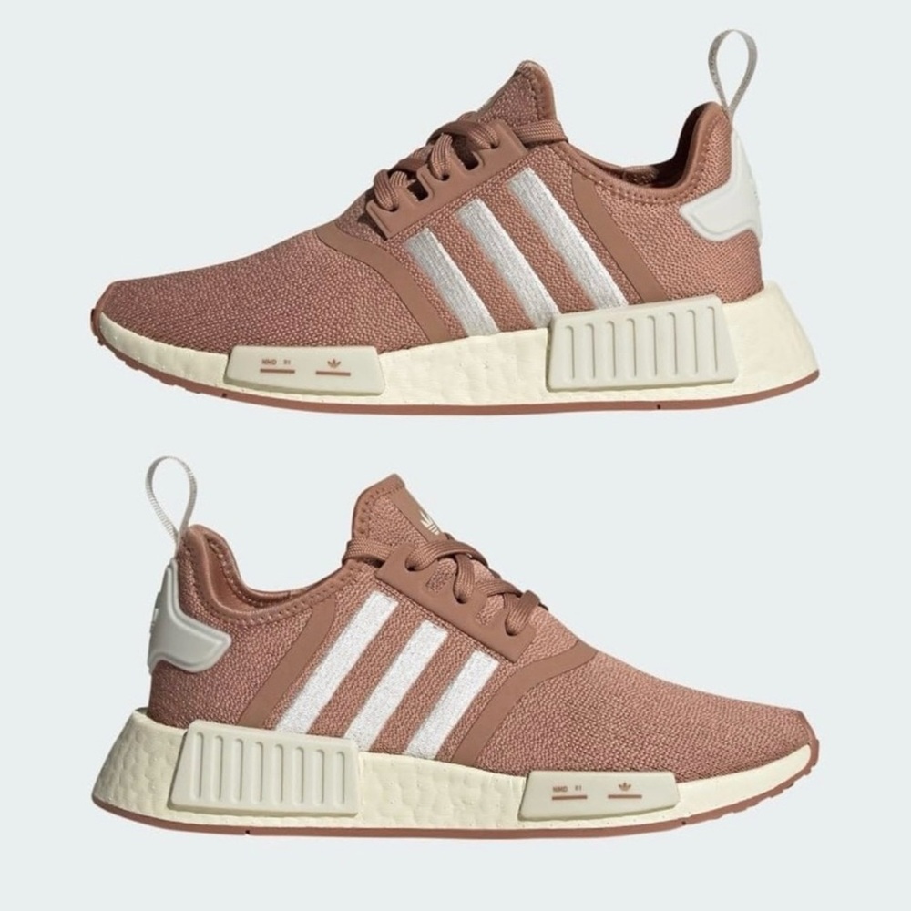 Adidas NMD R1 Sneakers in Clay and Cream